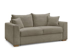 Canapé droit convertible ouverture express AUGUSTIN tissu texturé