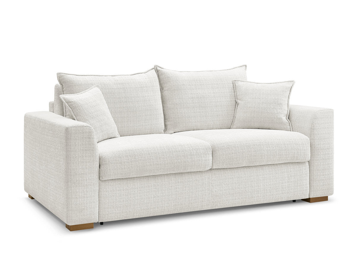 Canapé droit convertible ouverture express AUGUSTIN tissu texturé