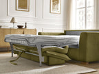 Canapé droit convertible ouverture express AUGUSTIN tissu texturé