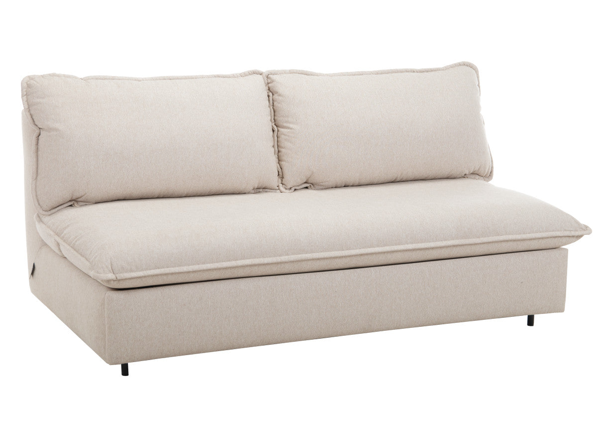 Canapé droit convertible ouverture express ISADORA tissu chiné