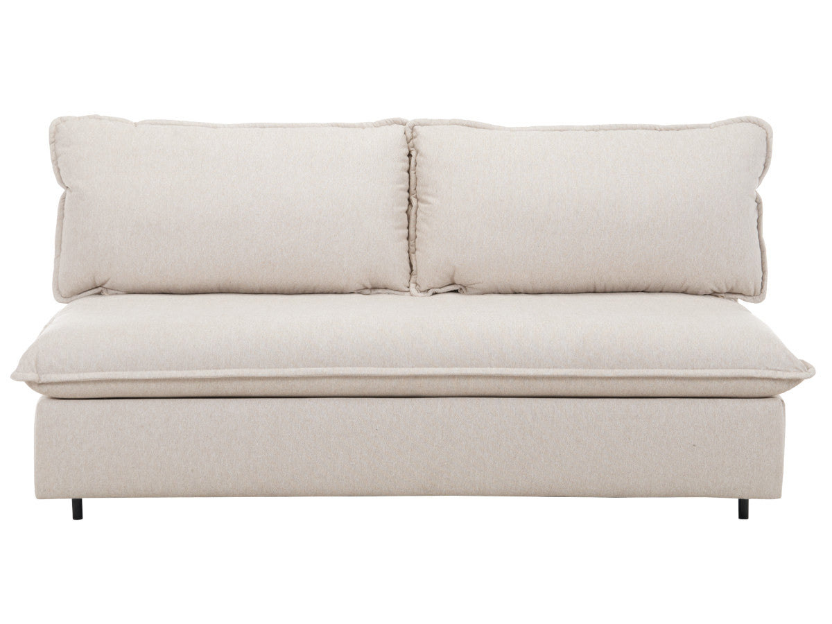 Canapé droit convertible ouverture express ISADORA tissu chiné