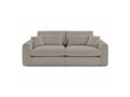 Canapé droit fixe 2 places BELMONT tissu bouclette