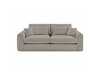 Canapé droit fixe 2 places BELMONT tissu bouclette