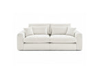 Canapé droit fixe 2 places BELMONT tissu bouclette