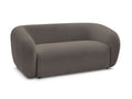 Canapé droit fixe 2 places CELINE tissu lisse