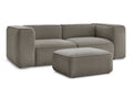 Canapé droit fixe 2 places ZEPHYR avec pouf
