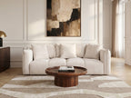 Canapé droit fixe 3 places assise profonde HARLEM
