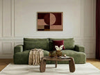 Canapé droit fixe 3 places assise profonde TWINY tissu lisse