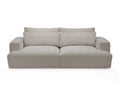 Canapé droit fixe 3 places assise profonde TWINY tissu lisse