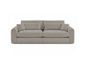 Canapé droit fixe 3 places BELMONT tissu bouclette