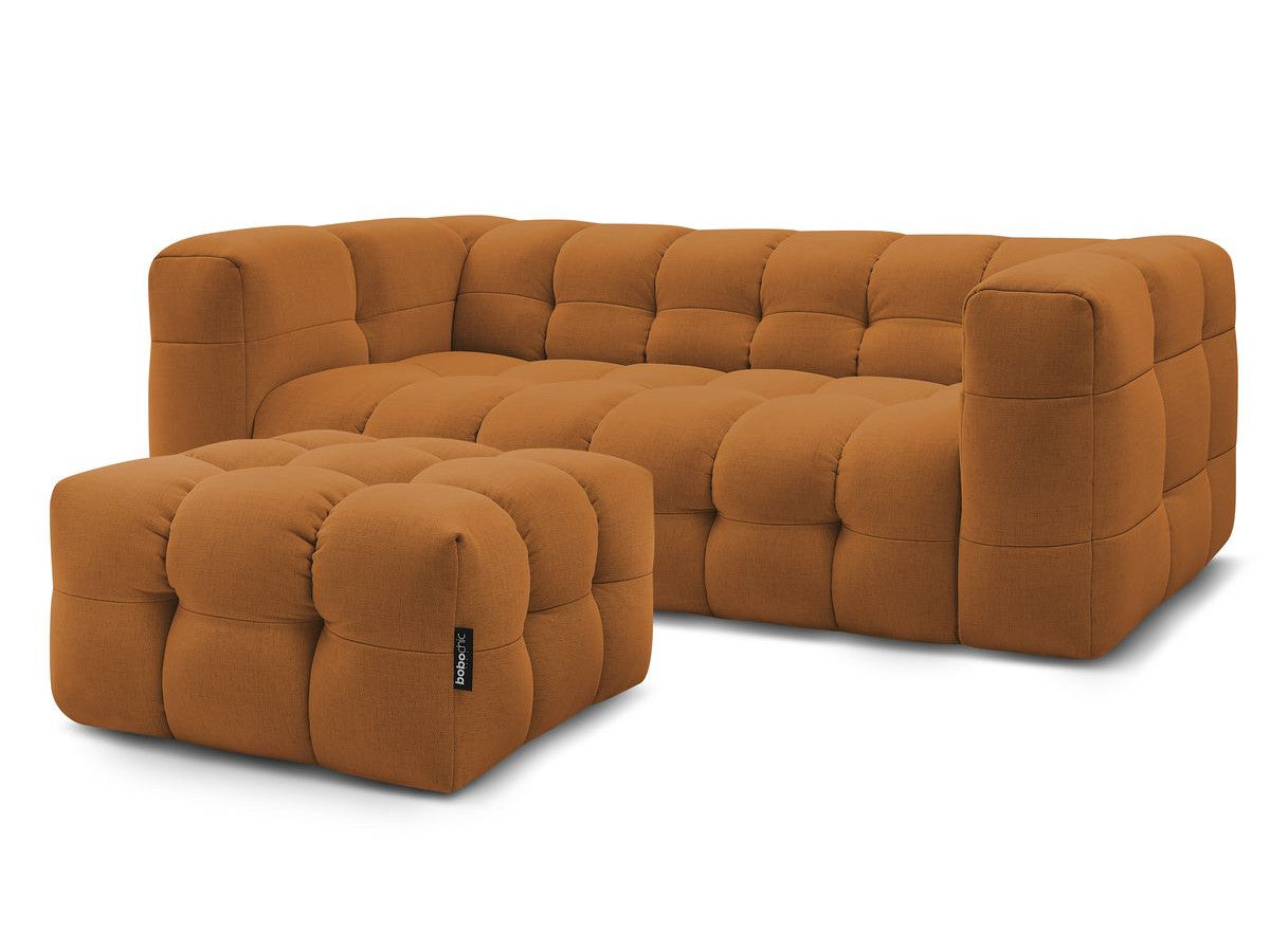 Canapé droit fixe 3 places CLOUD avec pouf