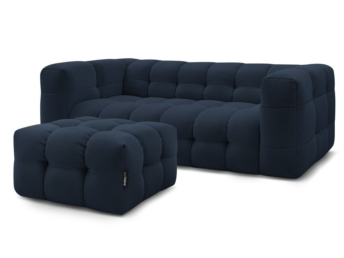 Canapé droit fixe 3 places CLOUD avec pouf