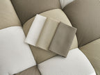 Canapé droit fixe 3 places CLOUD Édition limitée tissu mesh avec pouf
