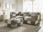 Canapé droit fixe 3 places CLOUD Édition limitée tissu mesh avec pouf