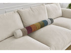 Canapé droit fixe 3 places ERNEST avec pouf