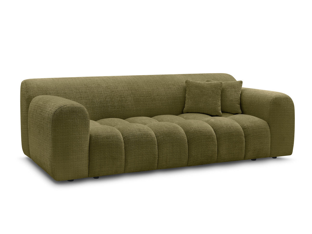 Canapé droit fixe 3 places MELISSE tissu texturé