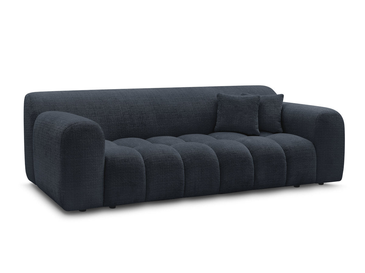 Canapé droit fixe 3 places MELISSE tissu texturé