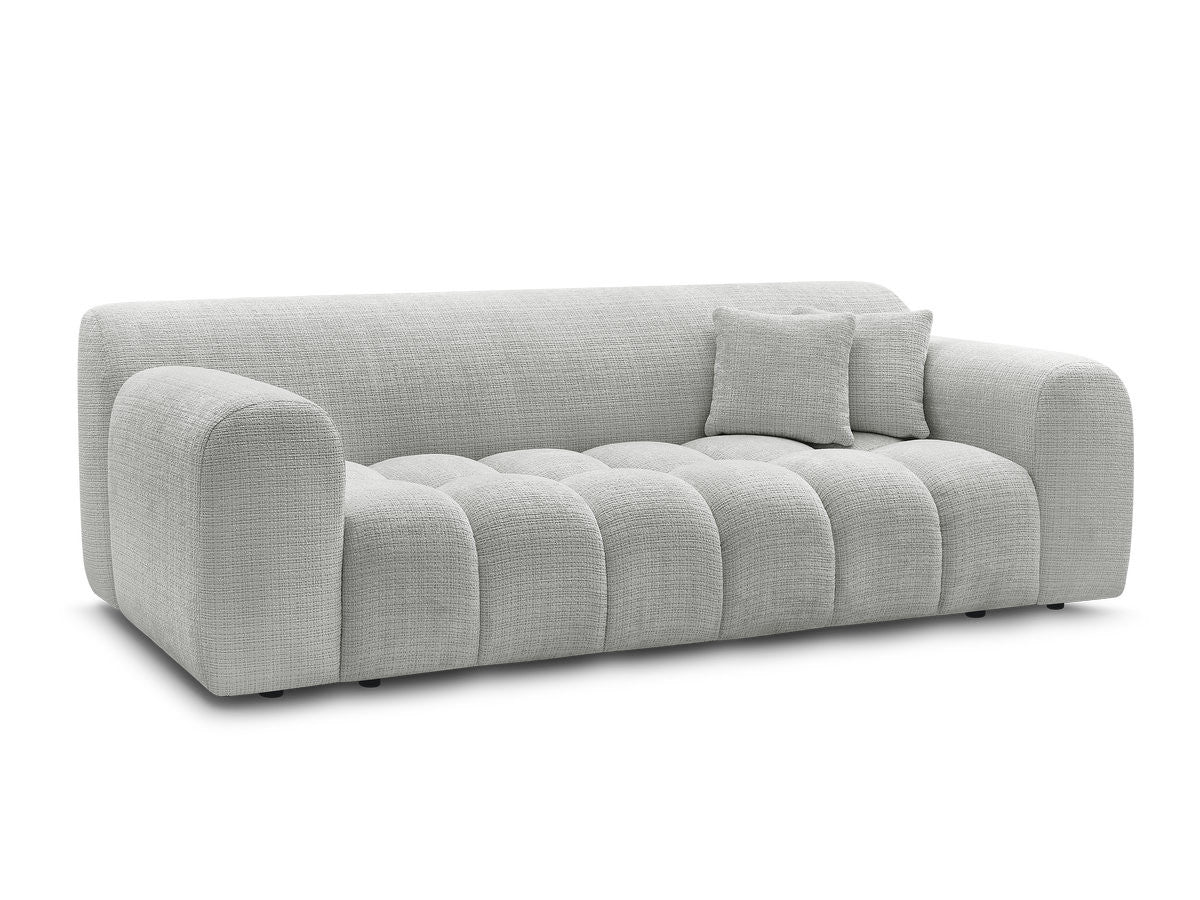 Canapé droit fixe 3 places MELISSE tissu texturé