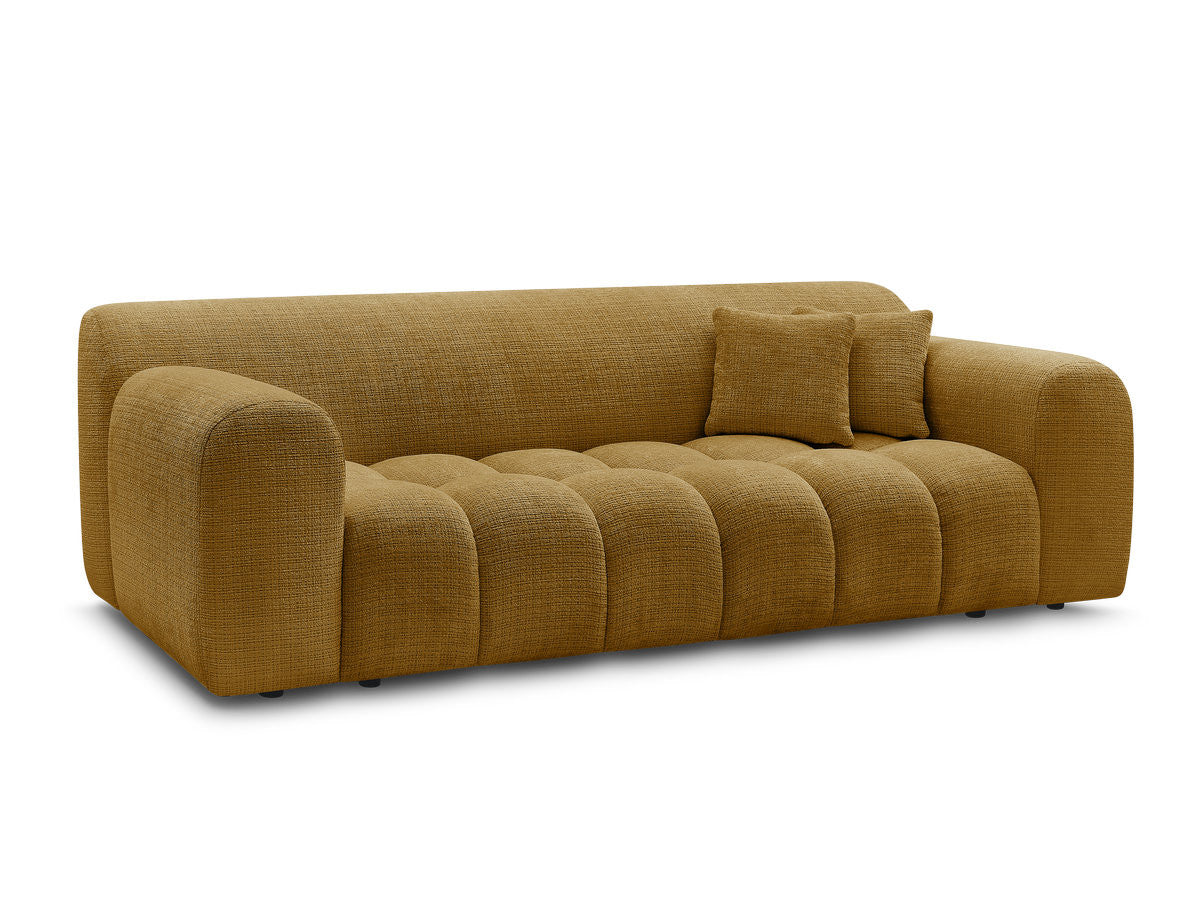 Canapé droit fixe 3 places MELISSE tissu texturé