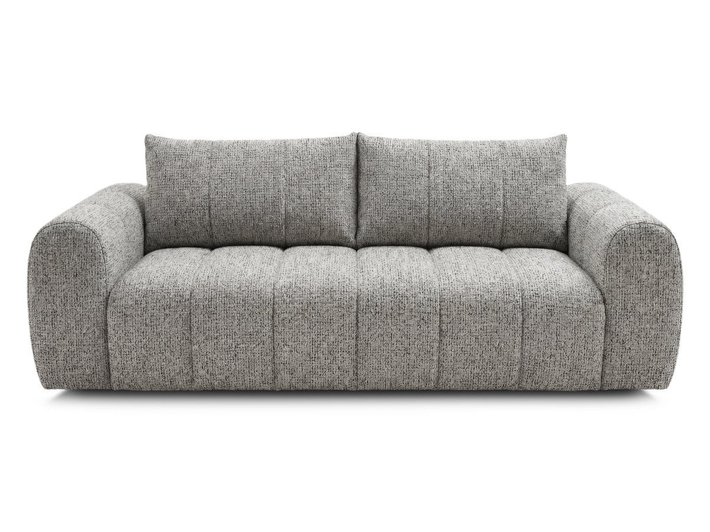 Canapé droit fixe 3 places NESTY tissu chiné