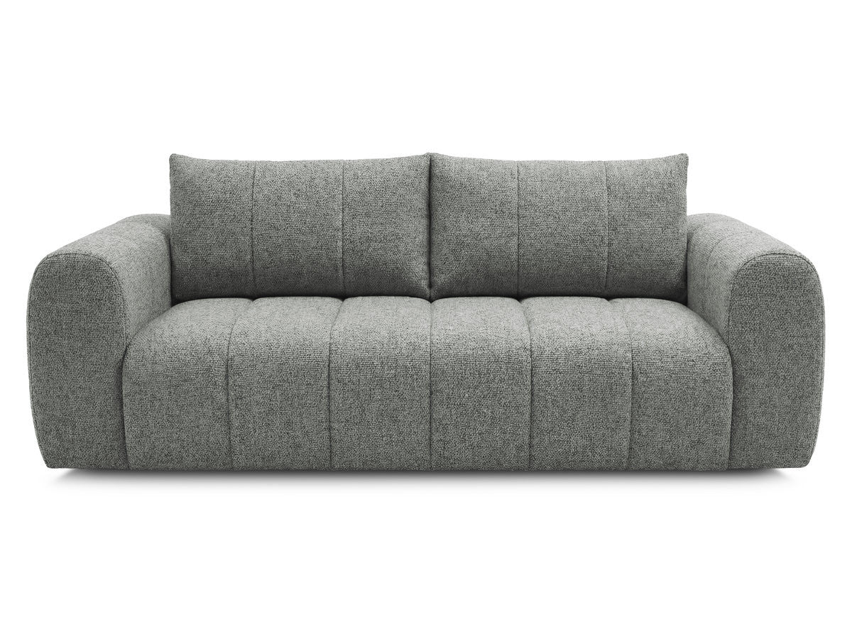 Canapé droit fixe 3 places NESTY tissu chiné