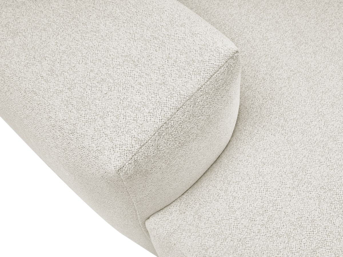 Canapé droit fixe 4 places VOLTAIRE assise profonde tissu chiné