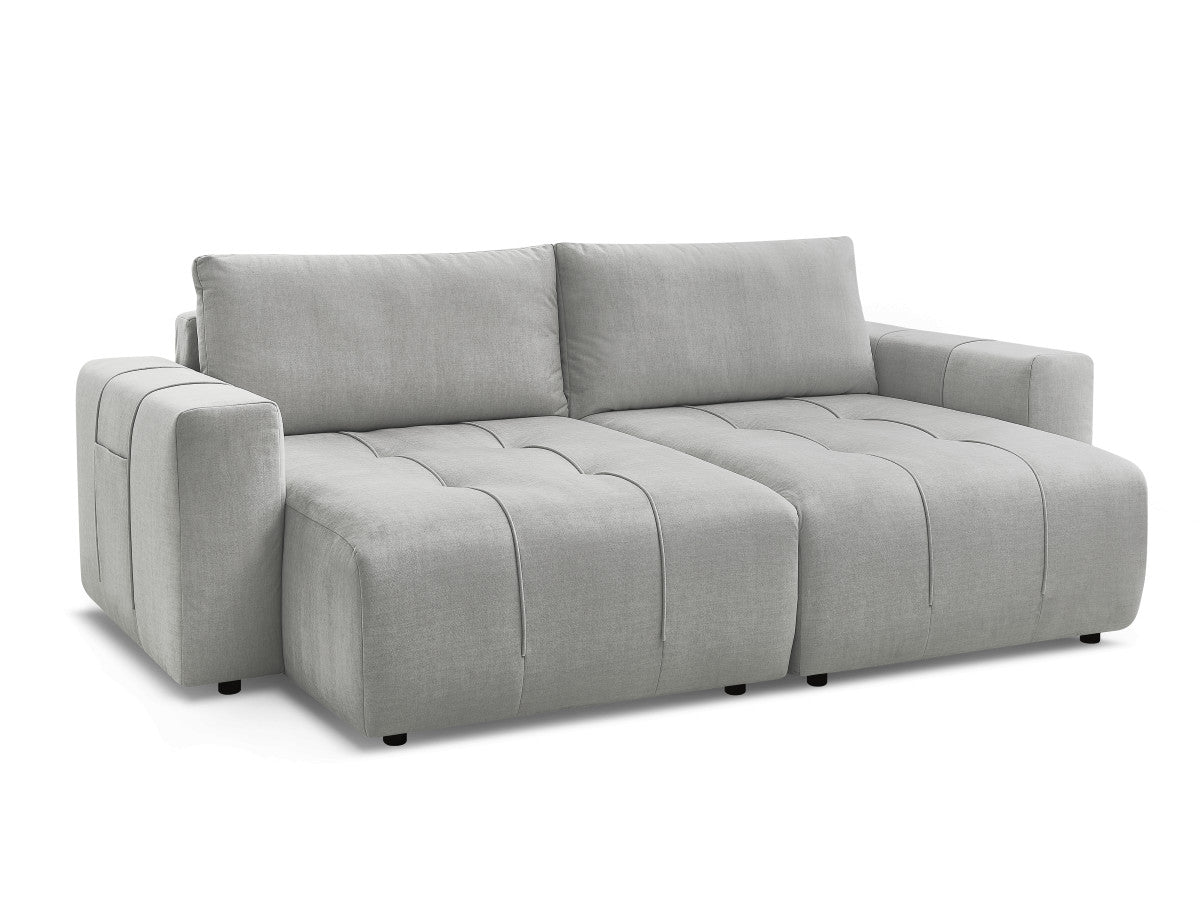 Canapé droit fixe 4 places ARSENE assise profonde velours