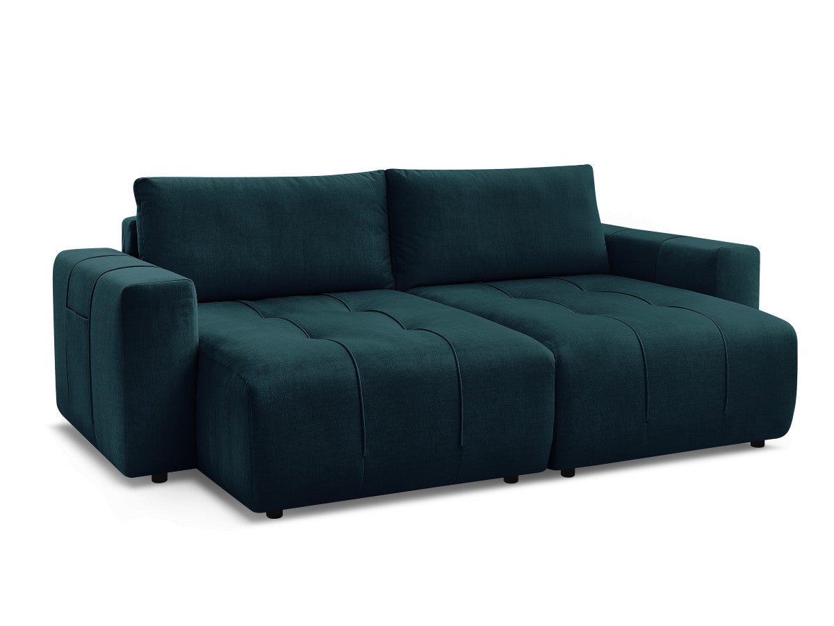 Canapé droit fixe 4 places ARSENE assise profonde velours