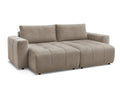 Canapé droit fixe 4 places ARSENE assise profonde velours