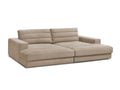 Canapé droit fixe 4 places SIERRA assise profonde velours