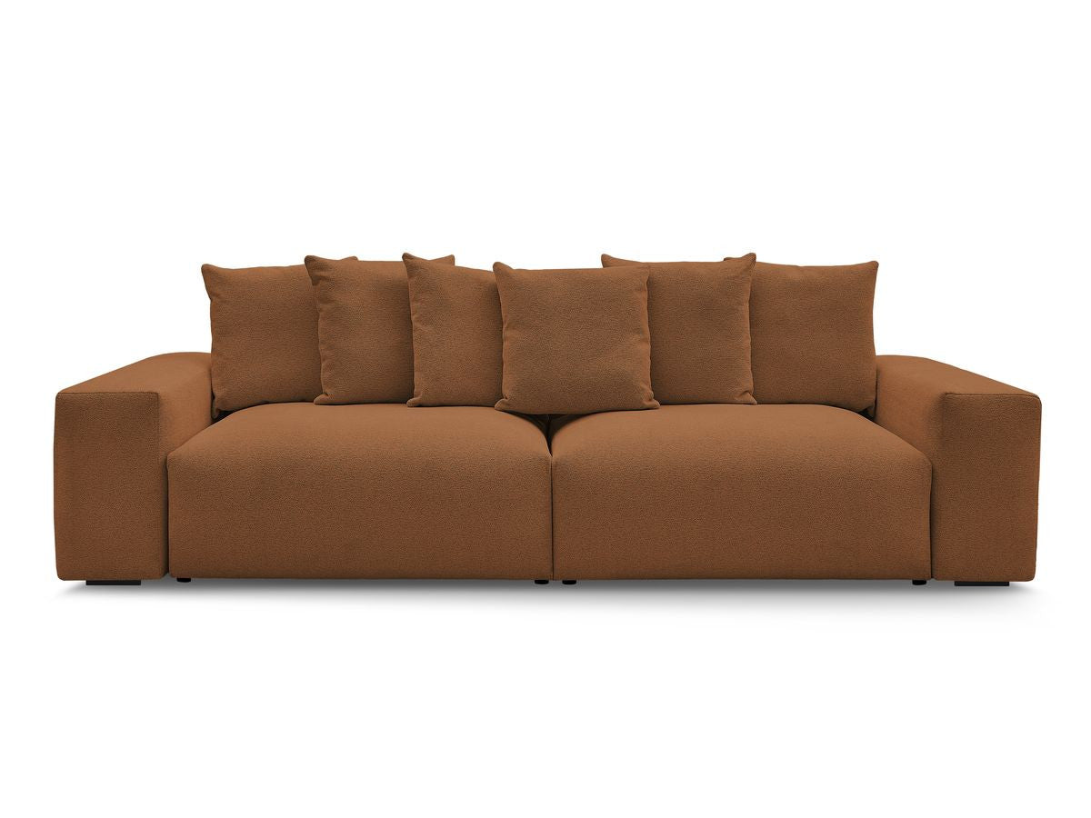 Canapé droit fixe 4 places VOLTAIRE tissu chiné