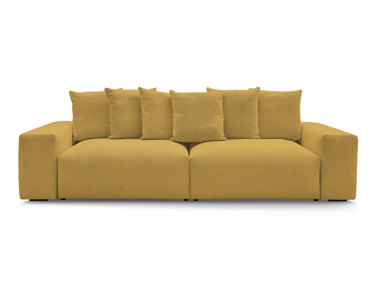 Canapé droit fixe 4 places VOLTAIRE tissu chiné