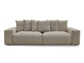 Canapé droit fixe 4 places VOLTAIRE tissu chiné