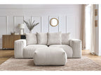 Canapé droit fixe modulable VOLTAIRE avec pouf