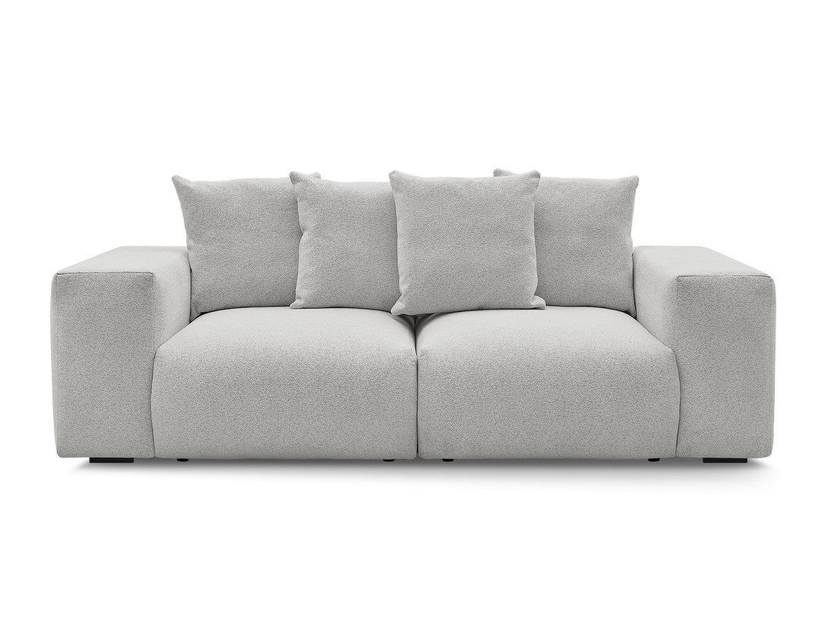 Canapé droit fixe modulable VOLTAIRE tissu chiné