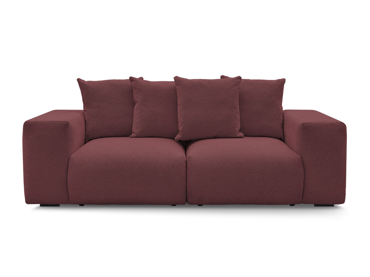 Canapé droit fixe modulable VOLTAIRE tissu chiné