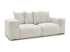 Canapé droit fixe modulable VOLTAIRE tissu chiné