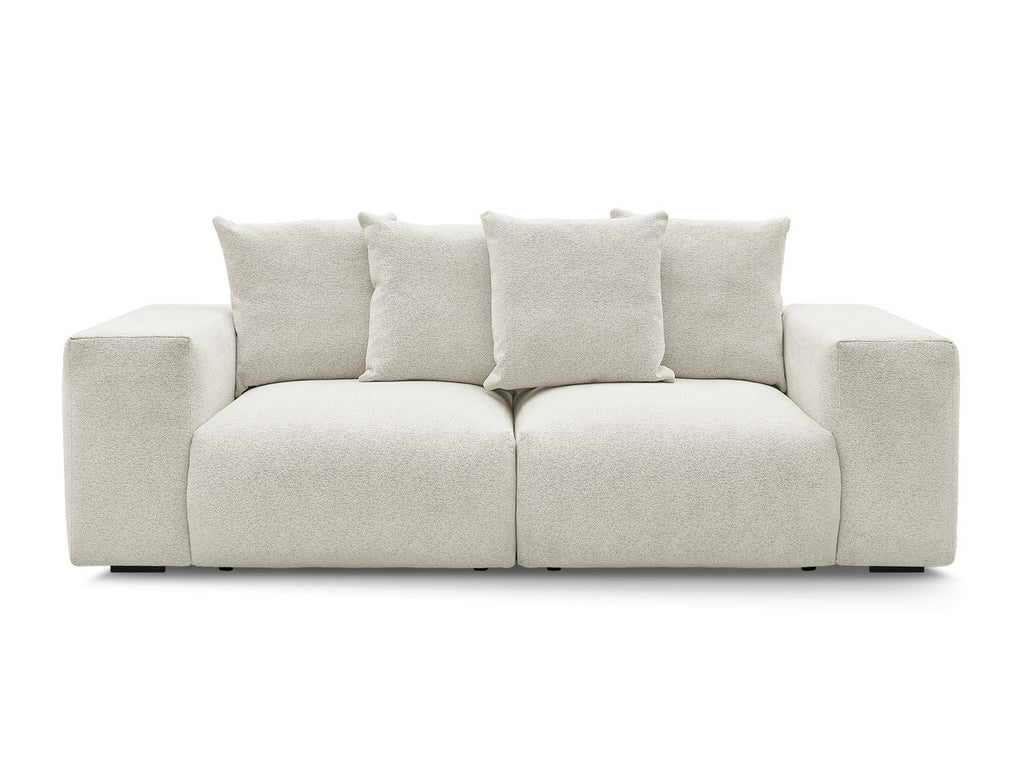 Canapé droit fixe modulable VOLTAIRE tissu chiné