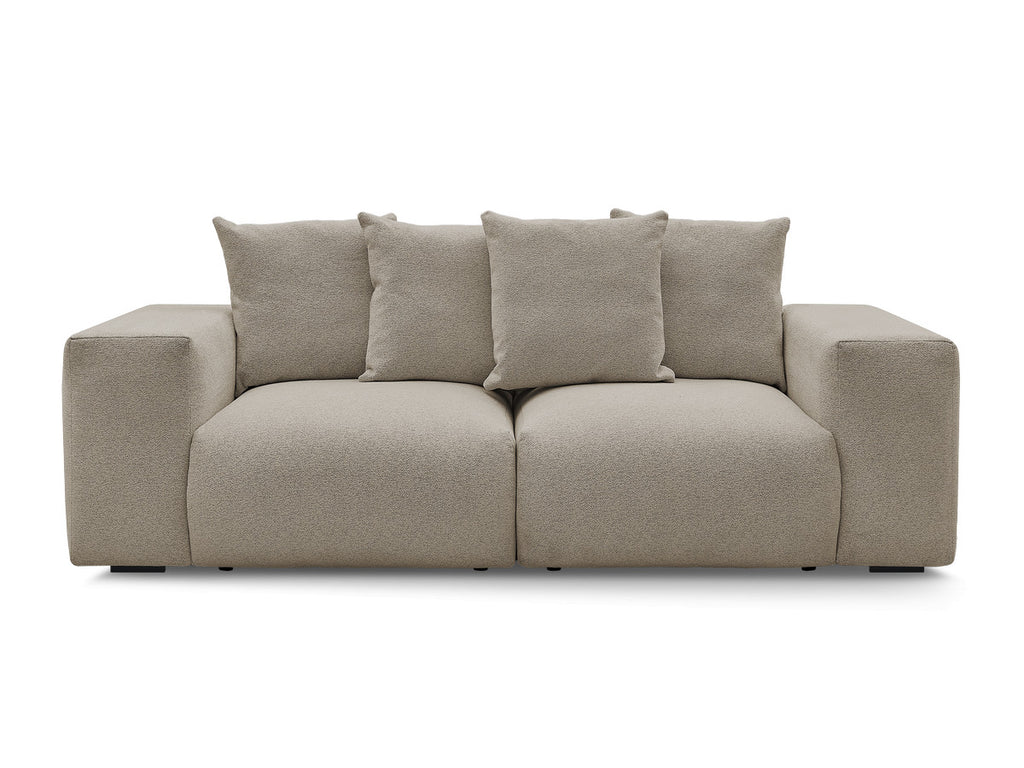 Canapé droit fixe modulable VOLTAIRE tissu chiné