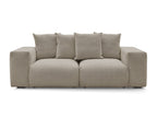 Canapé droit fixe modulable VOLTAIRE tissu chiné