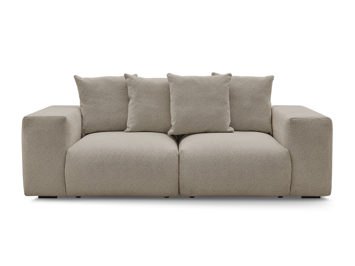 Canapé droit fixe modulable VOLTAIRE tissu chiné