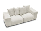 Canapé droit fixe modulable VOLTAIRE tissu chiné
