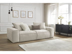 Canapé droit fixe ultra moelleux 3 places BOHEME tissu chiné
