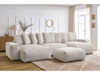 Canapé panoramique convertible coffre VOLTAIRE avec pouf