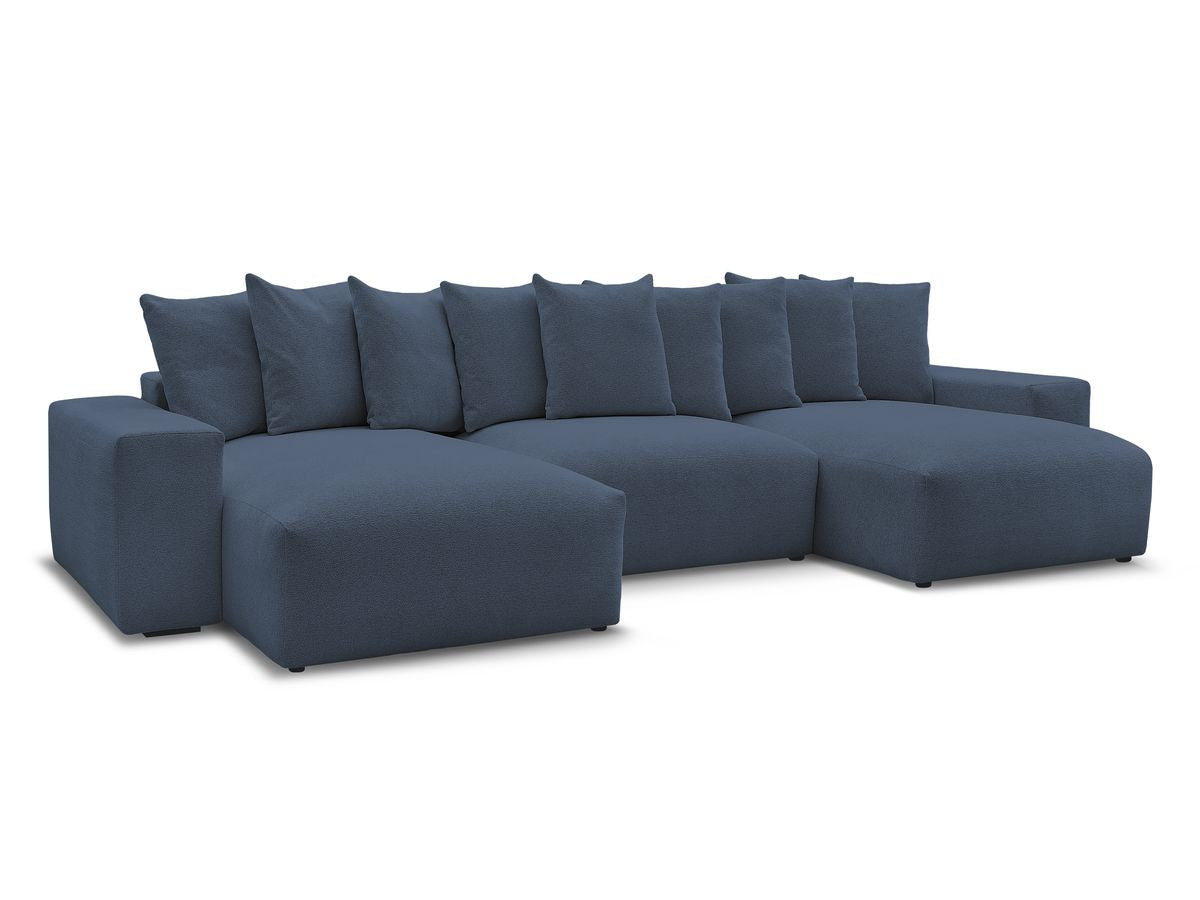 Canapé panoramique convertible coffre VOLTAIRE tissu chiné