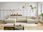 Canapé panoramique fixe compact LAVENA tissu velours