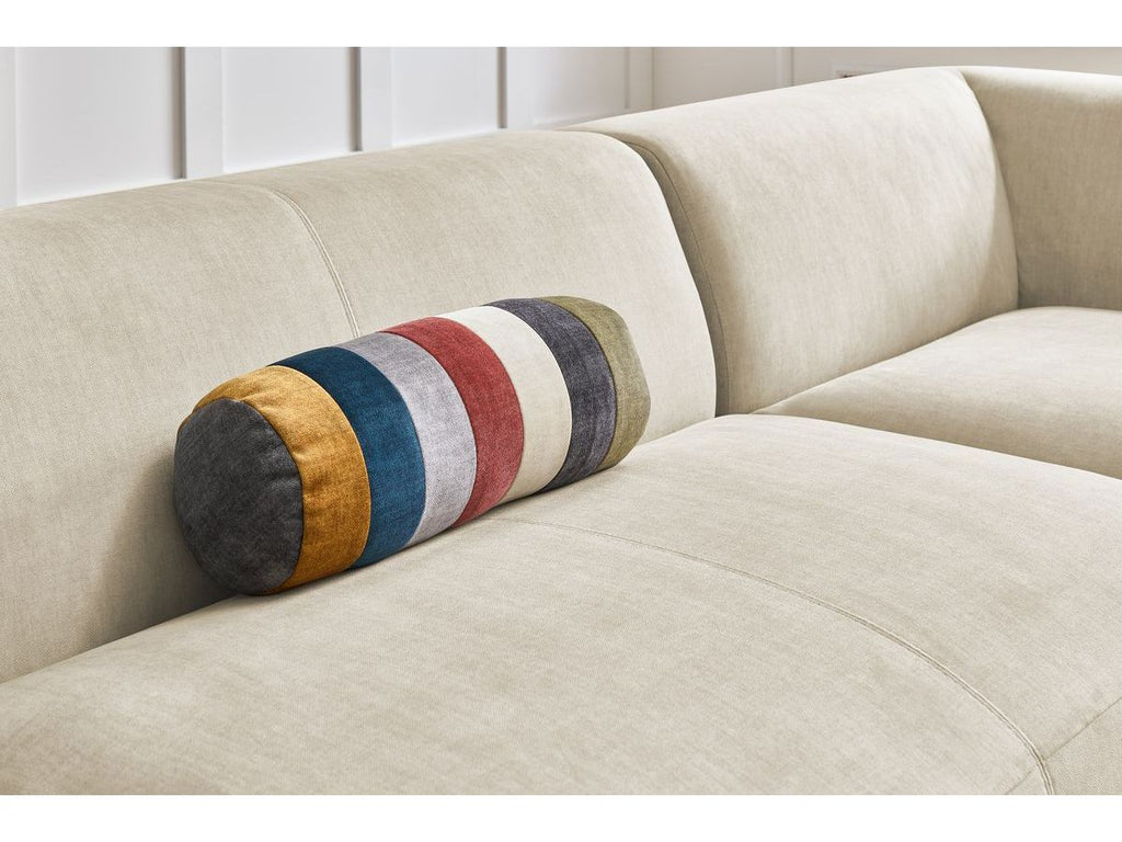 Canapé panoramique fixe compact LAVENA tissu velours