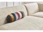 Canapé panoramique fixe compact LAVENA tissu velours
