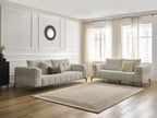 Ensemble canapé droit fixe 3 + 2 places ANIS tissu texturé