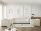 Ensemble canapé droit fixe 3 + 2 places + fauteuil GIORGIA velours côtelé